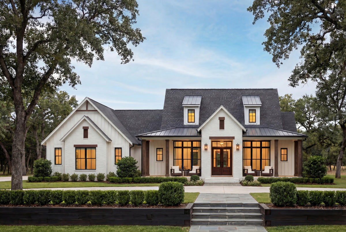 H7911-A Modern Farmhouse, 3 Bedrooms, 3.5 Bathrooms | Grandview 2143-S Exterior-2