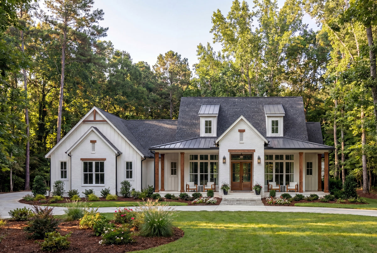 H7911-A Modern Farmhouse, 3 Bedrooms, 3.5 Bathrooms | Grandview 2143-S Exterior-4