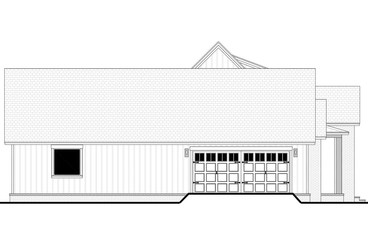H7911-A Modern Farmhouse, 3 Bedrooms, 3.5 Bathrooms | Grandview 2143-S Left CAD