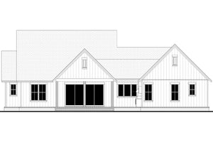 H7911-A Modern Farmhouse, 3 Bedrooms, 3.5 Bathrooms | Grandview 2143-S Rear CAD