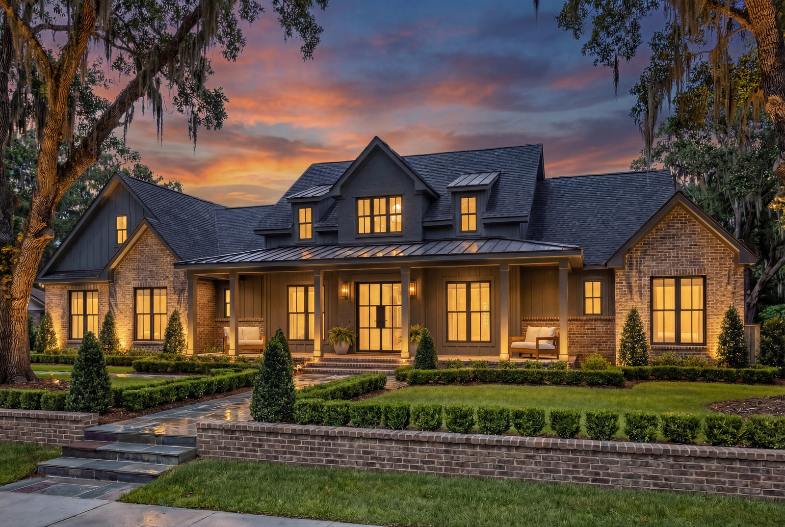 H7782-A Transitional House, 3 Bedrooms, 3.5 Bathrooms | Bramblewood House Plan Exterior
