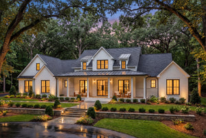 H7782-A Transitional House, 3 Bedrooms, 3.5 Bathrooms | Bramblewood House Plan Exterior-4