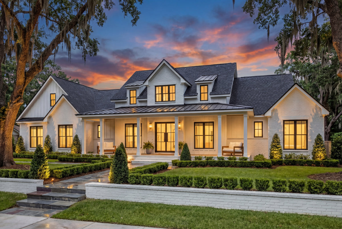 H7782-A Transitional House, 3 Bedrooms, 3.5 Bathrooms | Bramblewood House Plan Exterior-6