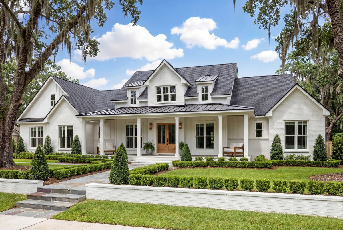 H7782-A Transitional House, 3 Bedrooms, 3.5 Bathrooms | Bramblewood House Plan Exterior-8