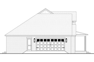 H7782-A Transitional House Left CAD, 3 Bedrooms, 3.5 Bathrooms | Bramblewood House Plan 