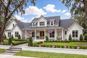 H7782-A Transitional House, 3 Bedrooms, 3.5 Bathrooms | Bramblewood House Plan Exterior-9
