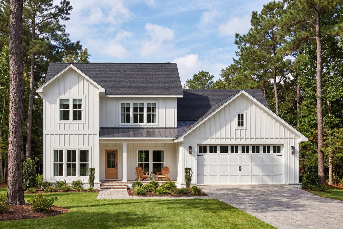 H8378-A Country House, 4 Bedrooms, 2.5 Bathrooms | Highgrove House Plan Exterior-6