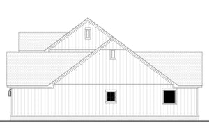 H8378-A Country House, 4 Bedrooms, 2.5 Bathrooms | Highgrove House Plan Right CAD