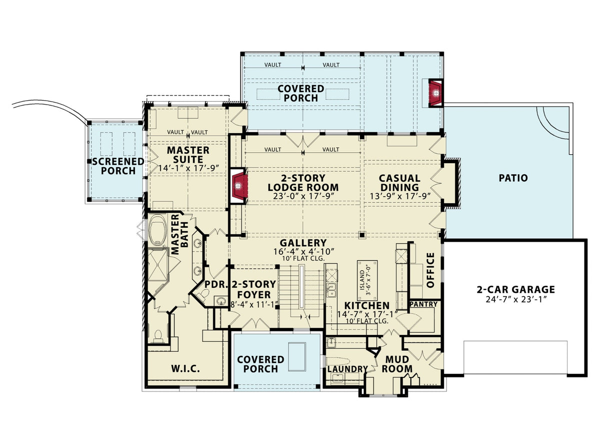 Barnwood A Home Plan  Floor Plan