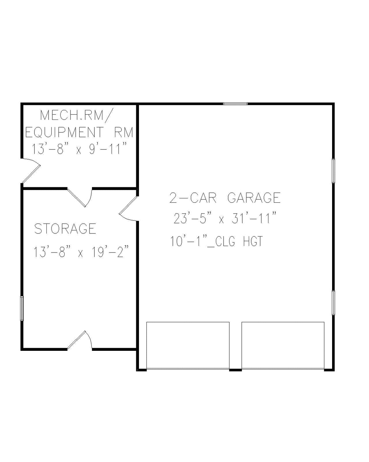 Amicalola Garage C First Floor Plan