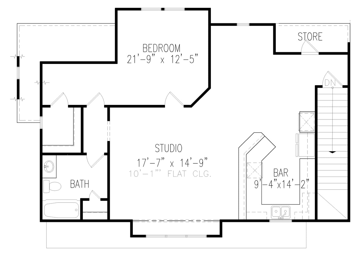 Cagle Detached Garage 3 Plan - Archival Designs House Plans, floor plan