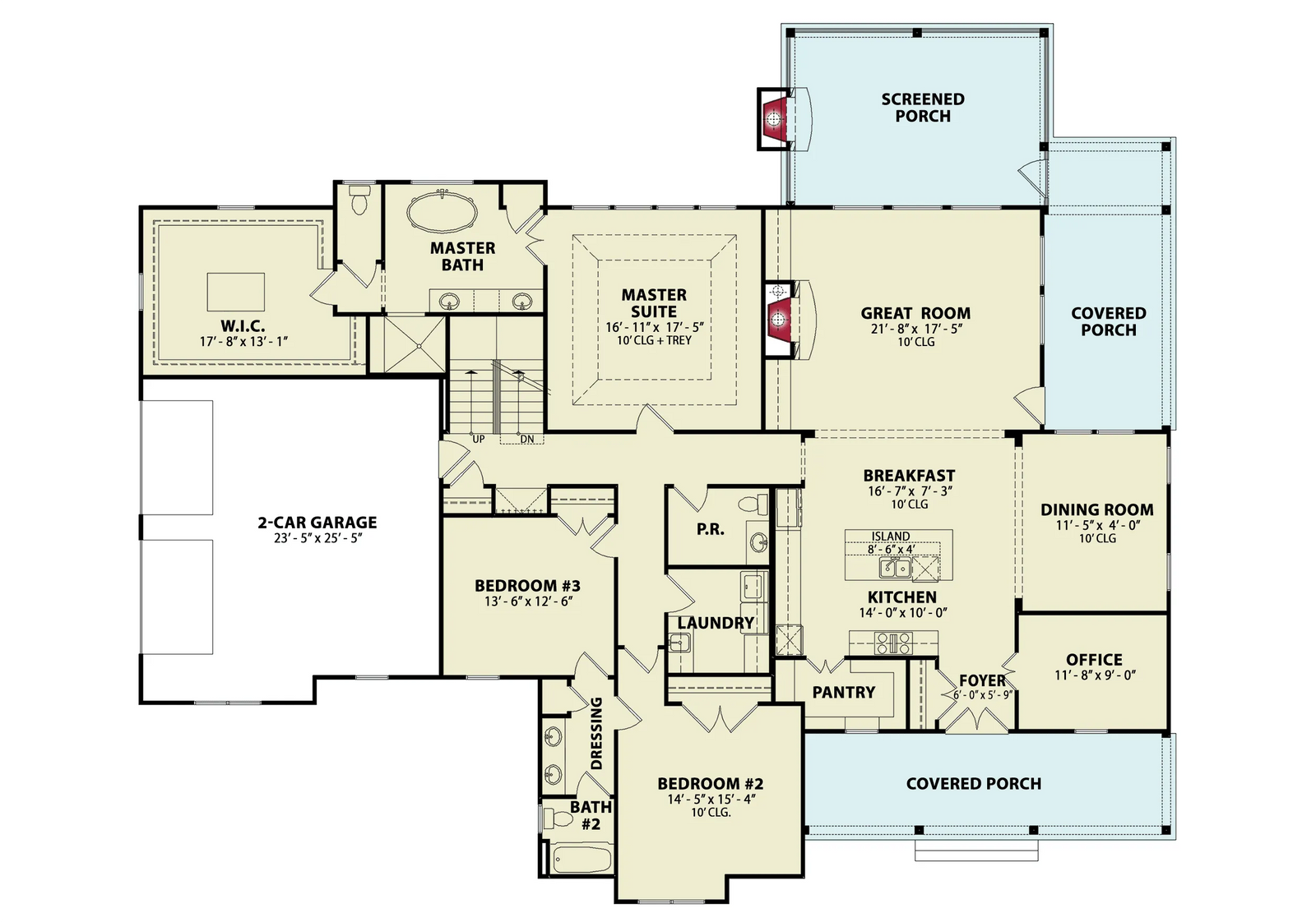 Wood Creek Farmhouse - Archival Designs House Plans