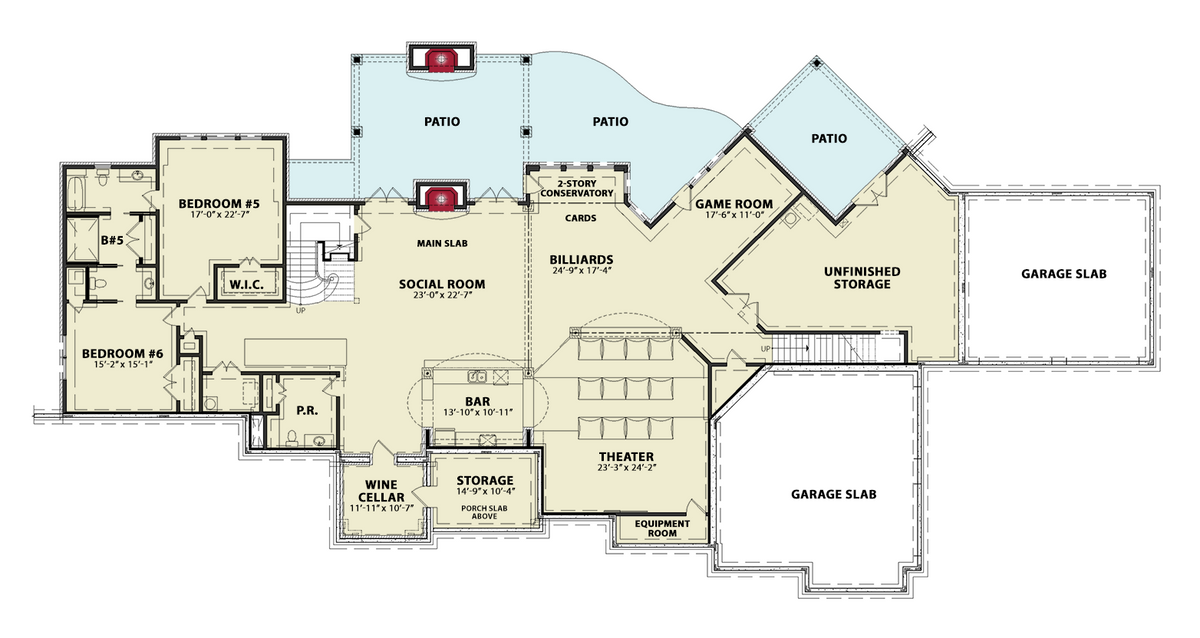 Casa Di Giardino Terrace/Garage Floor Plan