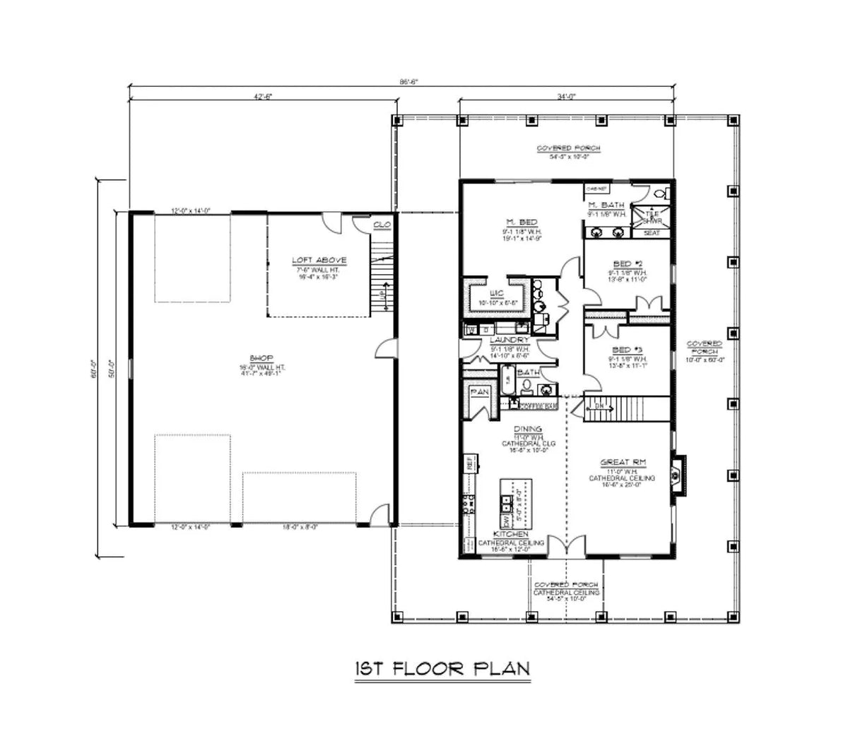 Quinn House Plan - Archival Designs House Plans, floor plan