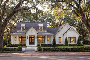 H7639-A Transitional House, 3 Bedrooms, 3.5 Bathrooms | Fitzgerald House Plan Exterior-3
