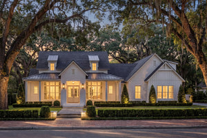 H7639-A Transitional House, 3 Bedrooms, 3.5 Bathrooms | Fitzgerald House Plan Exterior-5
