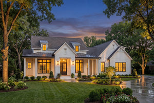 H7639-A Transitional House, 3 Bedrooms, 3.5 Bathrooms | Fitzgerald House Plan Exterior-7