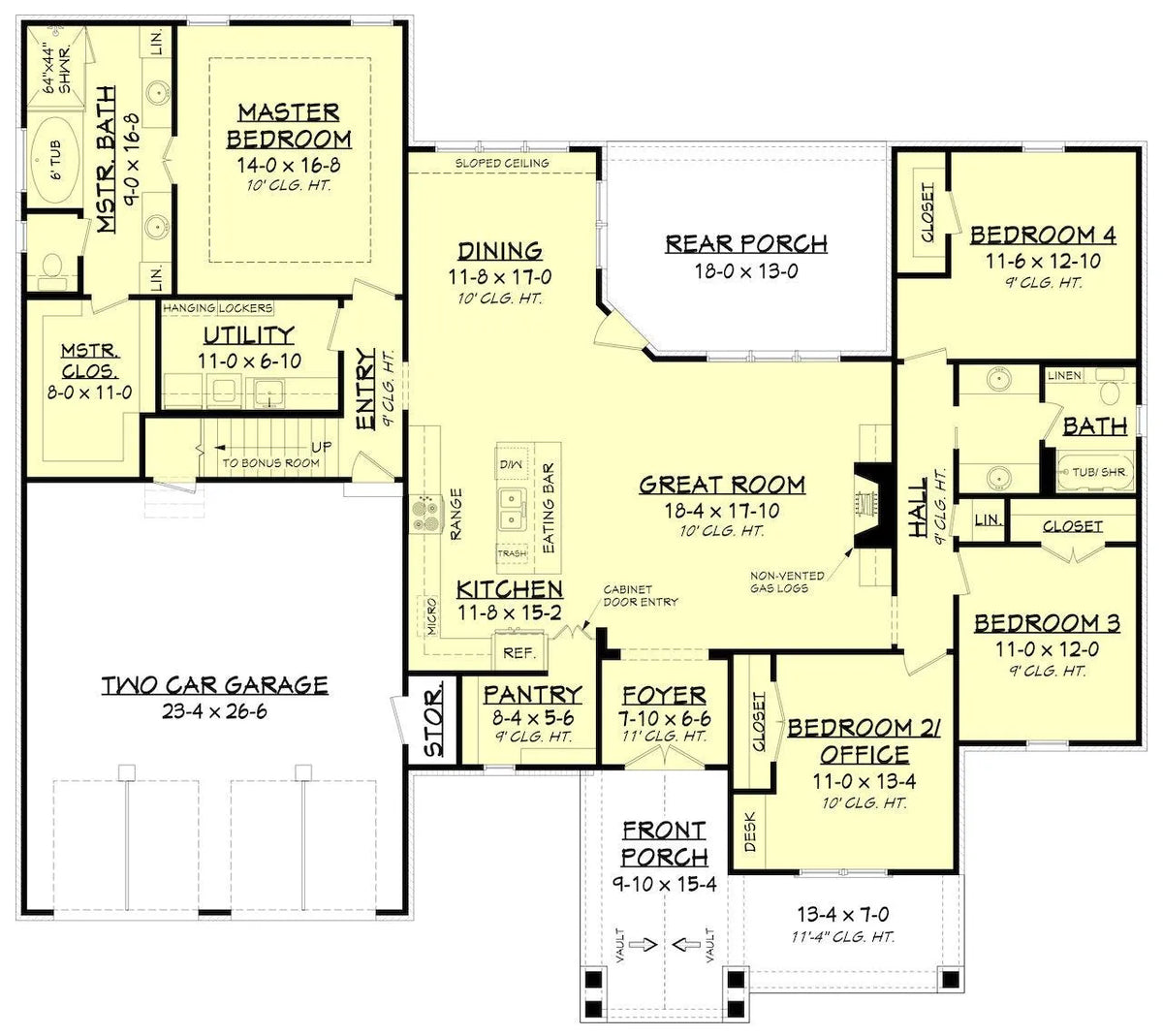 Dallington House Plan - Archival Designs House Plans, floor plan