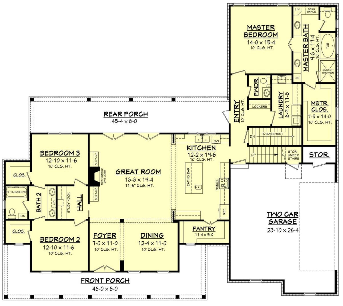 Manor Farm House Plan - Archival Designs House Plans, floor plan