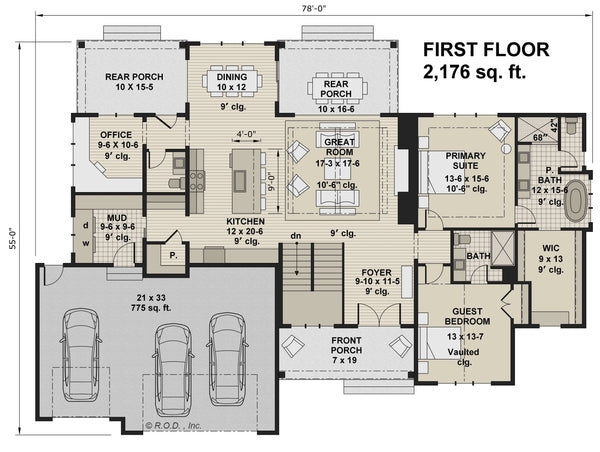 Belle Meadow House Plan 