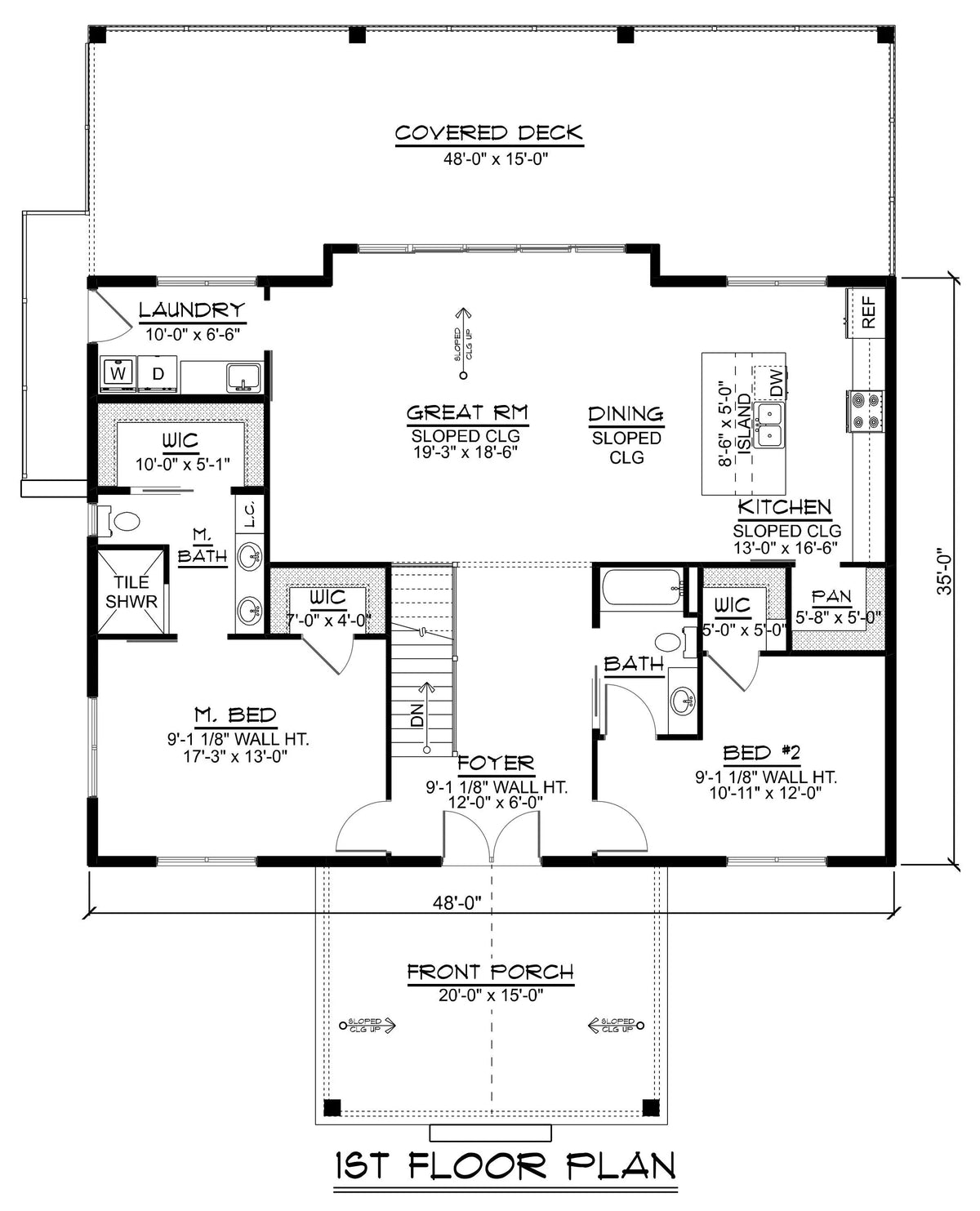 Wayside I House Plan - Archival Designs House Plans, floor plan