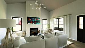 Q8415-A Barndominium House, 2 Bedrooms, 2 Bathrooms | 23295 House Plan Living Room