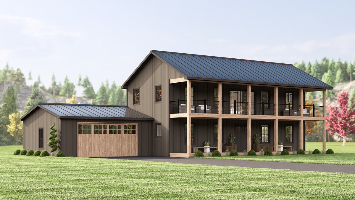 4-Bedroom, 2,392 sq ft Home Plan with Loft, Mud Room, and Covered Porch