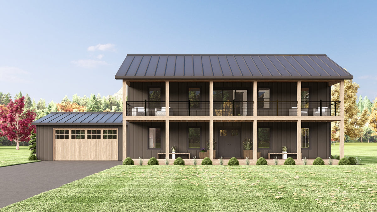 4-Bedroom, 2,392 sq ft Home Plan with Loft, Mud Room, and Covered Porch