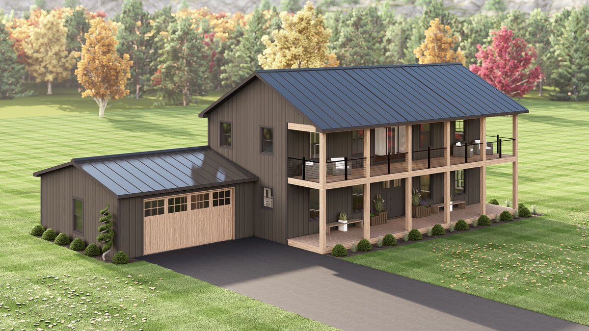 4-Bedroom, 2,392 sq ft Home Plan with Loft, Mud Room, and Covered Porch