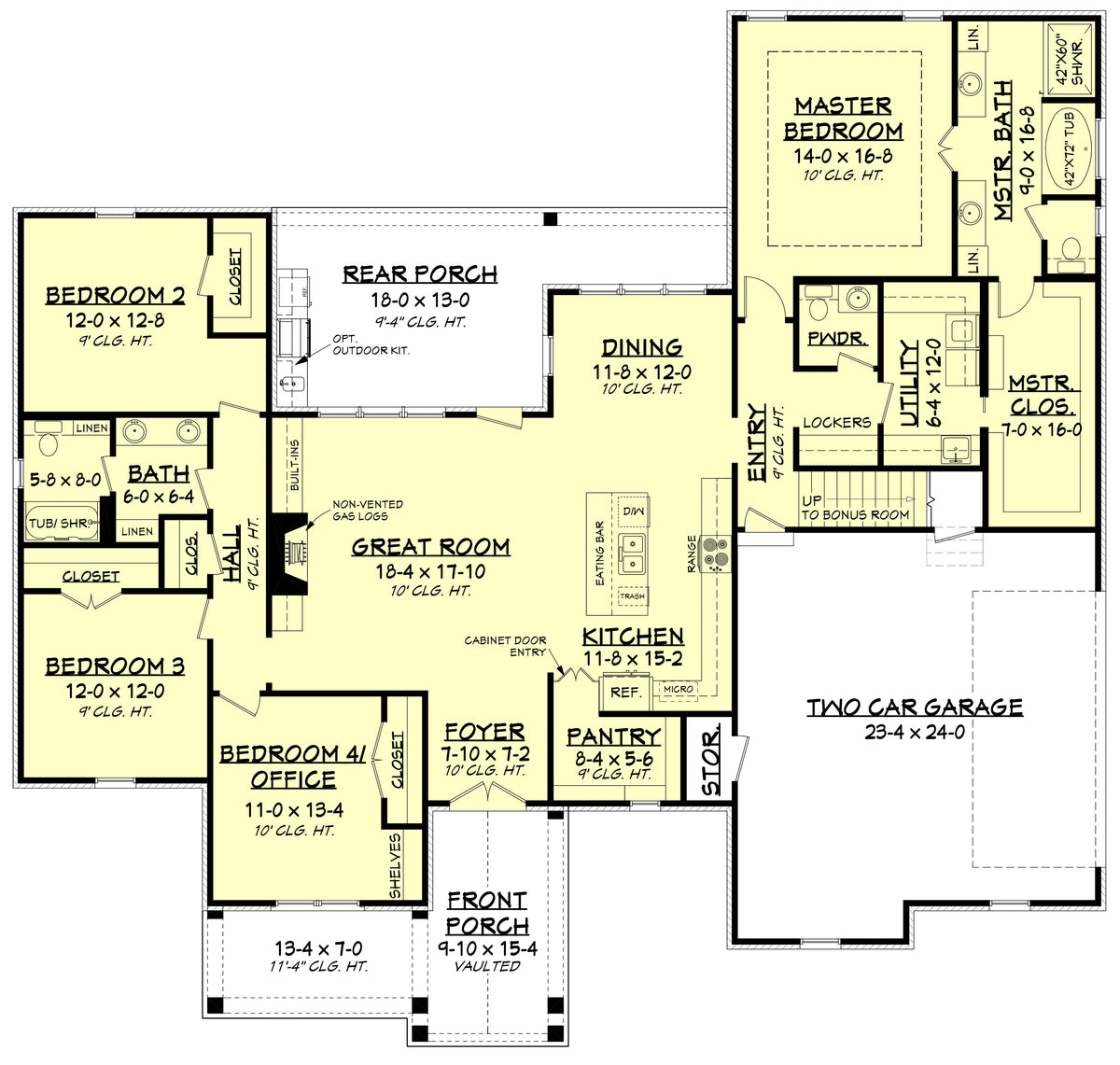 Cypress Court House - Main Floor Plan