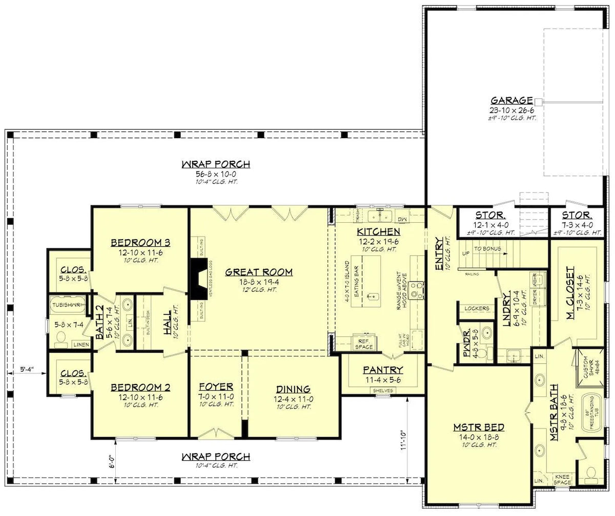 Lennon House Plan - Archival Designs House Plans, floor plan