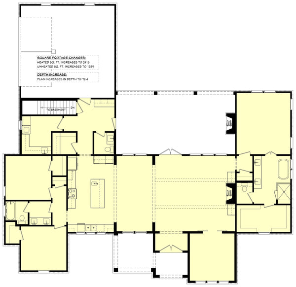 Allendale House Plan | Transitional House Plan | Modern Farmhouse House ...