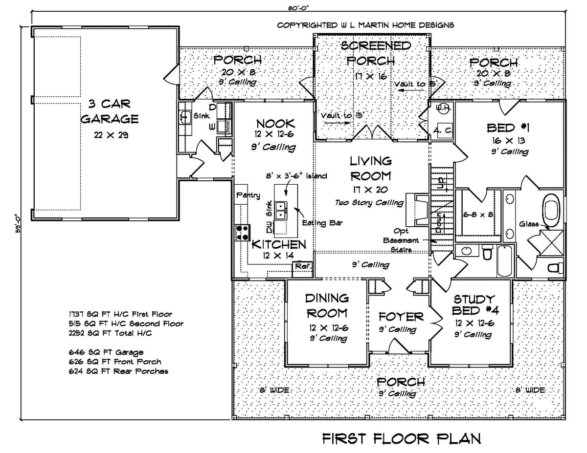 Whitefield House Plan - Archival Designs House Plans