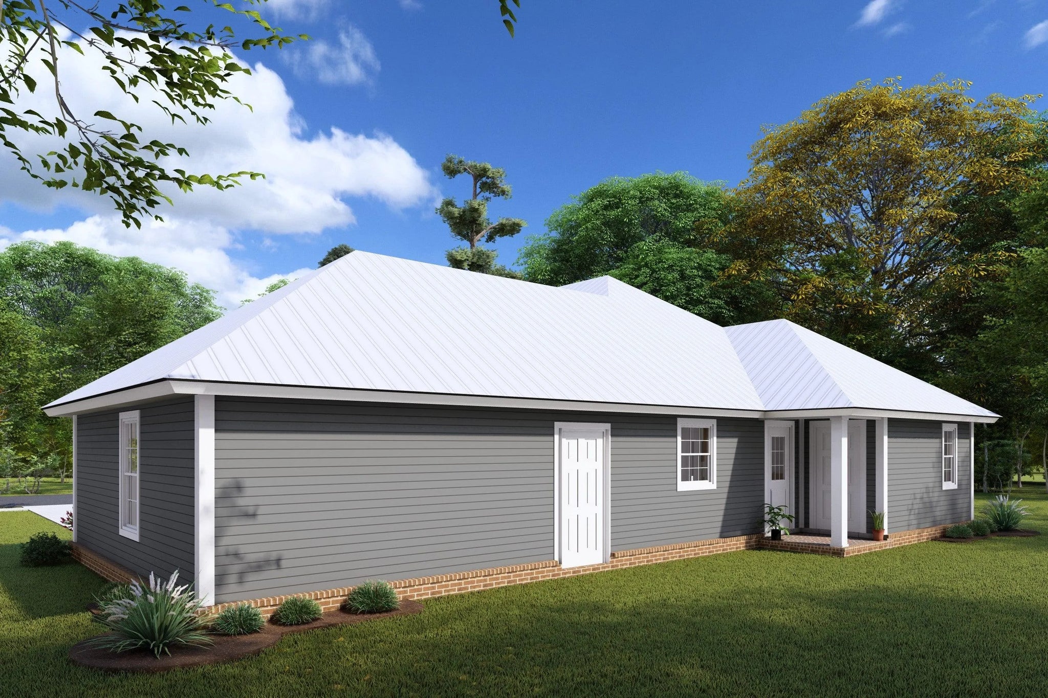 Eaton House Plan Craftsman House Plan One Story House Plan