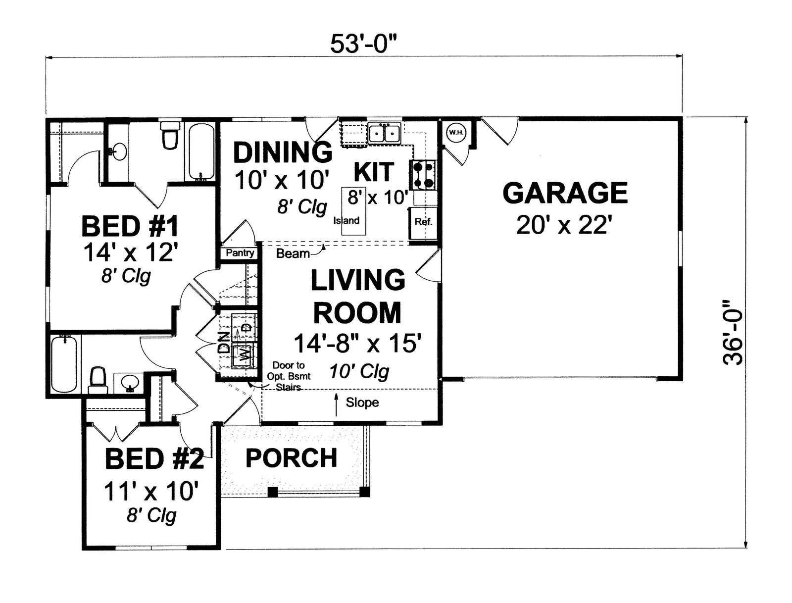 Monarch House Plan - Archival Designs House Plans