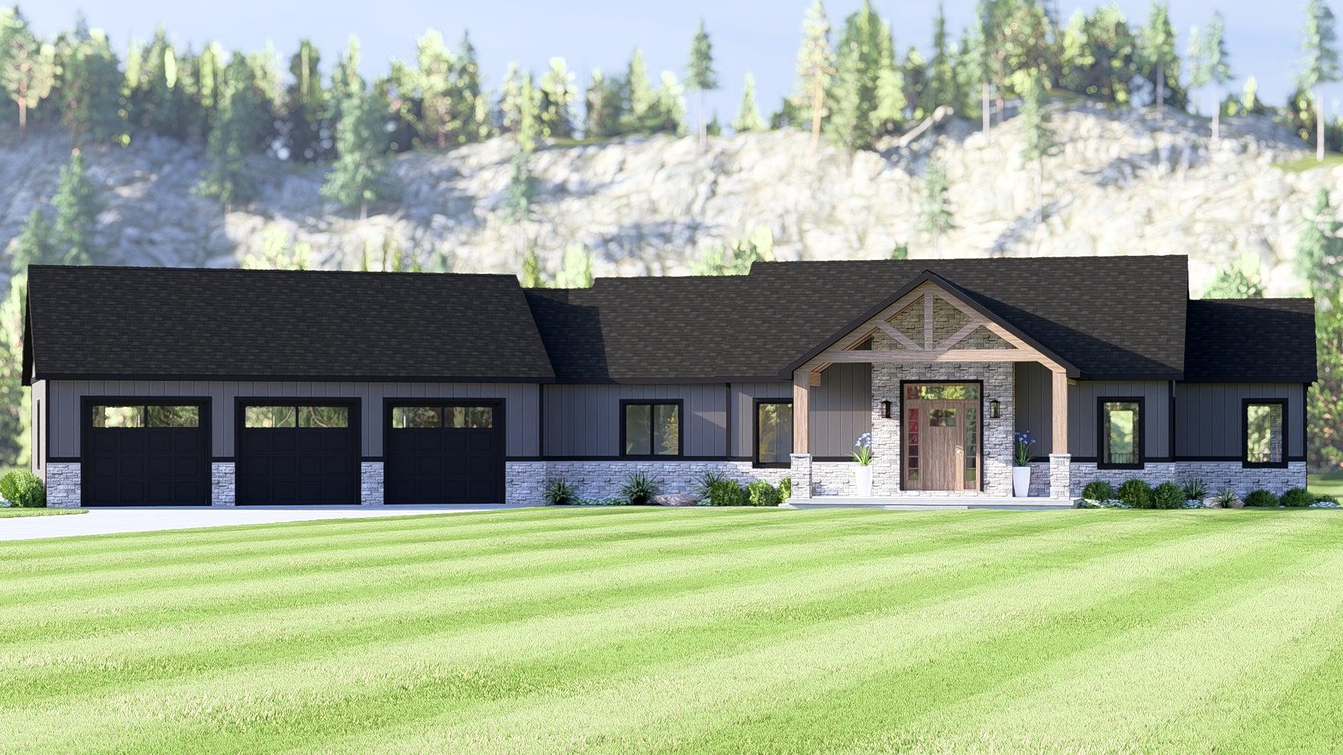 1 738 Sq Ft Ranch Home With Walkout Basement And 3 Car Garage 1-738-sq-ft-ranch-home-with-walkout-basement-and-3-car-garage