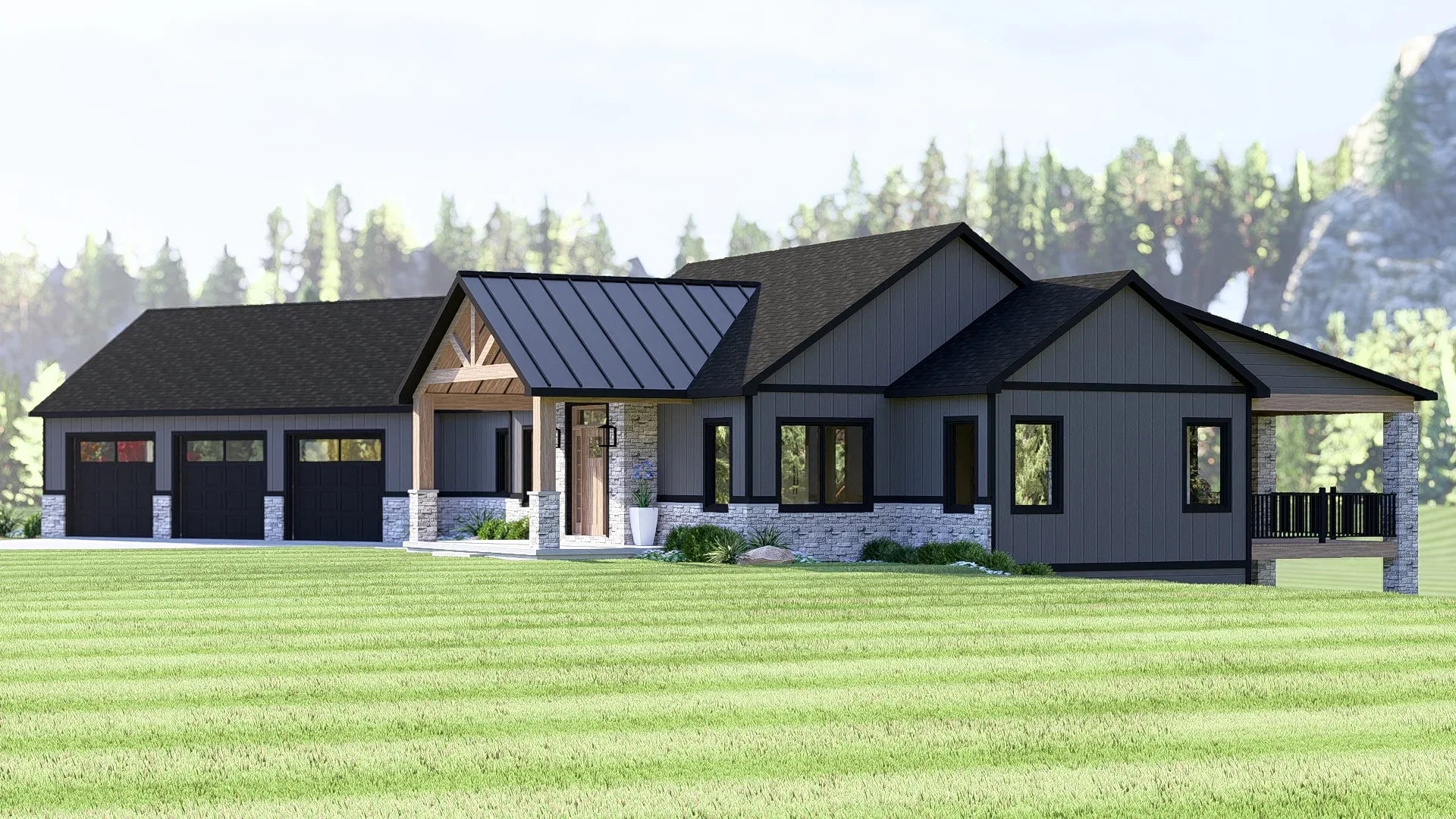 1,738 Sq Ft Ranch Home with Walkout Basement and 3-Car Garage