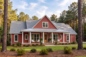 H8407-A Farmhouse House, 4 Bedrooms, 2.5 Bathrooms | Clark House Plan Exterior-11