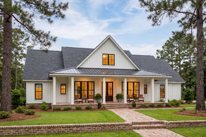 H8407-A Farmhouse House, 4 Bedrooms, 2.5 Bathrooms | Clark House Plan Exterior