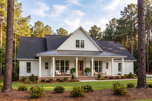 H8407-A Farmhouse House, 4 Bedrooms, 2.5 Bathrooms | Clark House Plan Exterior-4