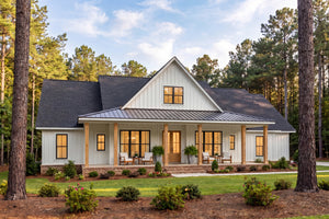 H8407-A Farmhouse House, 4 Bedrooms, 2.5 Bathrooms | Clark House Plan Exterior-6