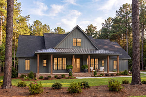 H8407-A Farmhouse House, 4 Bedrooms, 2.5 Bathrooms | Clark House Plan Exterior-7