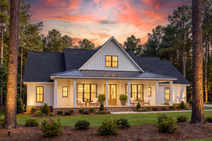 H8407-A Farmhouse House, 4 Bedrooms, 2.5 Bathrooms | Clark House Plan Exterior-8