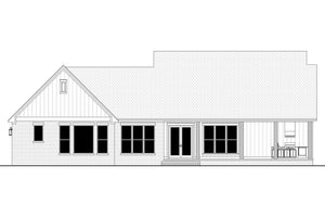 H8038-A Modern Farmhouse, 3 Bedrooms, 3.5 Bathrooms | Hensley 2427 Rear CAD