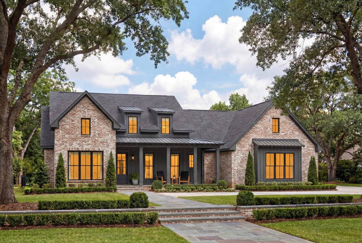 H8038-A Modern Farmhouse, 3 Bedrooms, 3.5 Bathrooms | Hensley 2427 Exterior-3