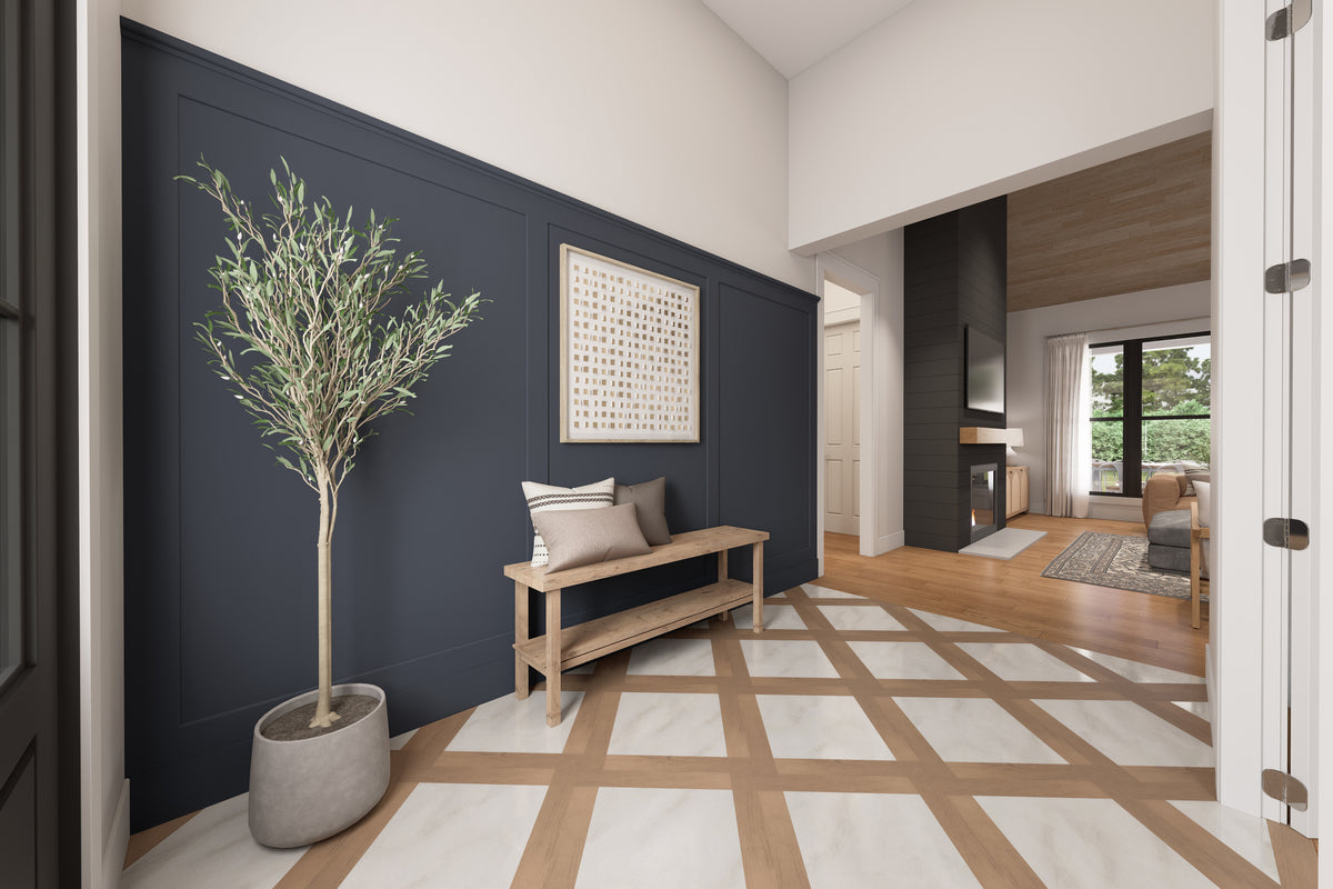 H8038-A Modern Farmhouse Foyer, 3 Bedrooms, 3.5 Bathrooms | Hensley 2427 