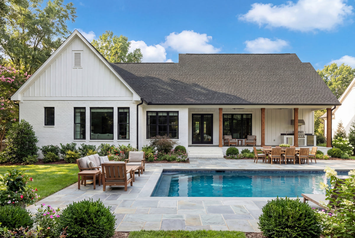 H8038-A Modern Farmhouse, 3 Bedrooms, 3.5 Bathrooms | Hensley 2427 Exterior