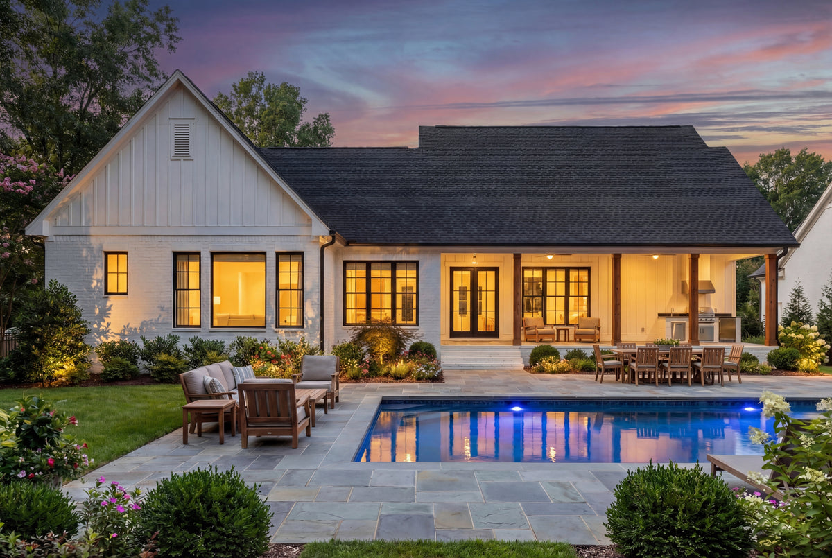 H8038-A Modern Farmhouse, 3 Bedrooms, 3.5 Bathrooms | Hensley 2427 Exterior