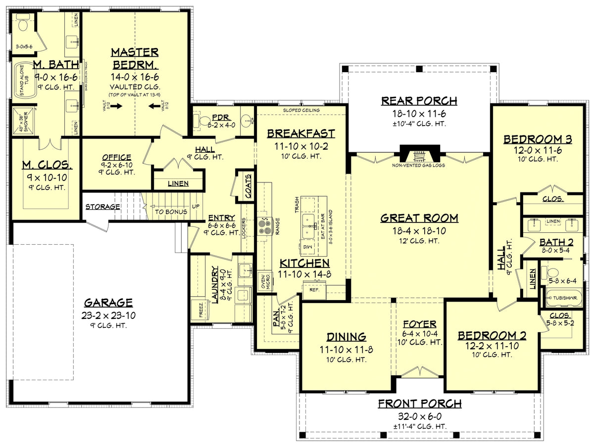 Valley Cove House Plan - Archival Designs House Plans, floor plan