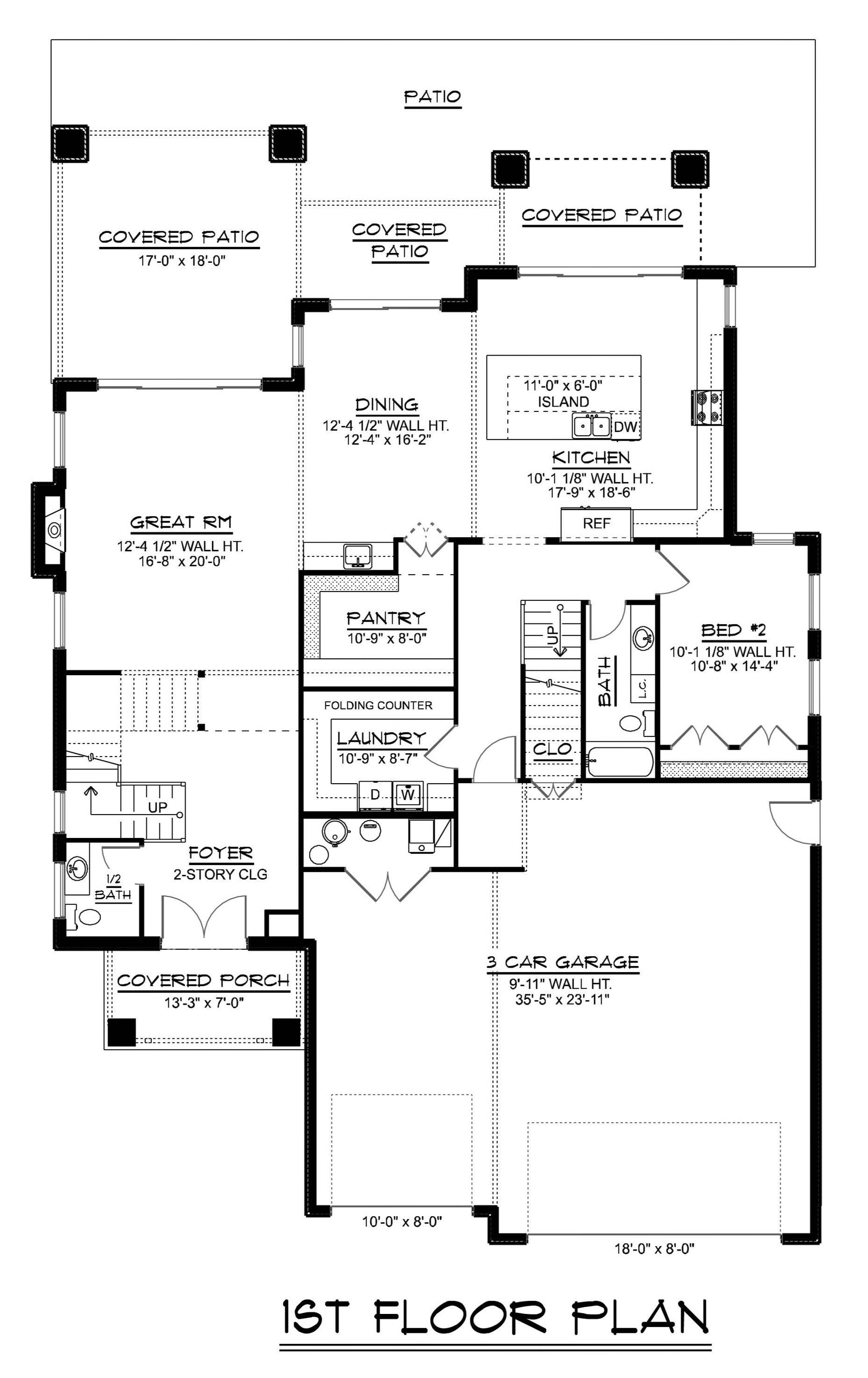 Q7476-A New American House, 4 Beds, 4.5 Baths | Plan 24280 Exterior-1